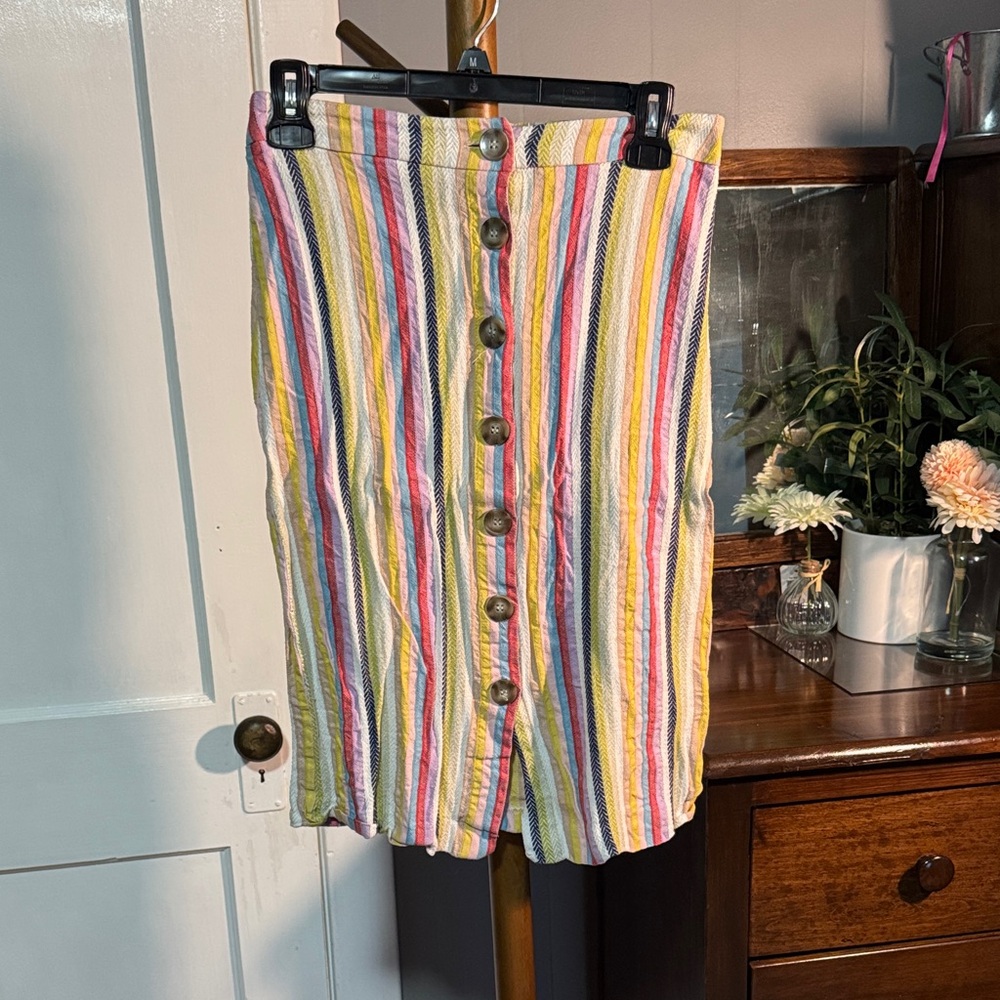 💐 ECI New York Multicolor Striped Skirt — Size S